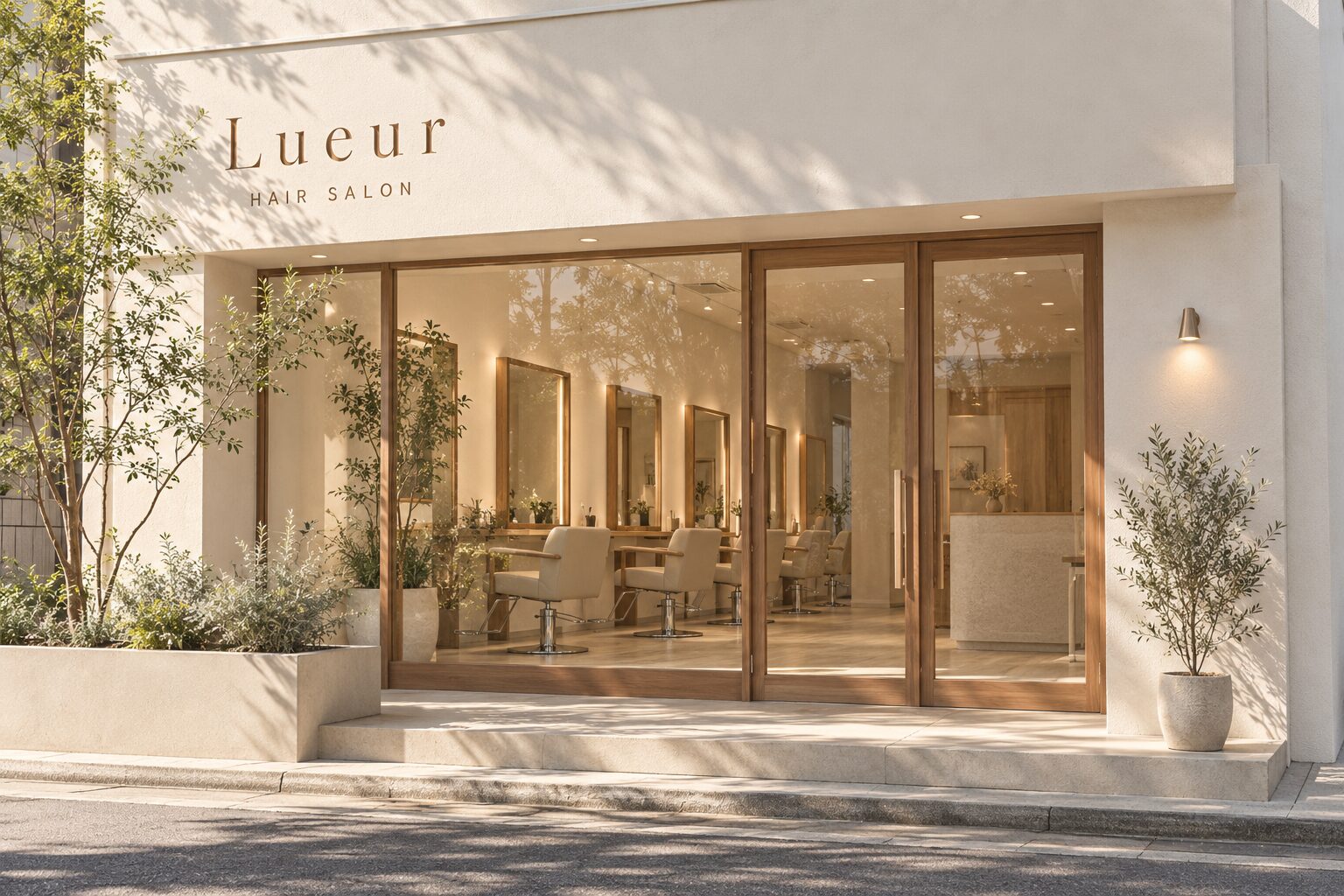 Lueur HAIR SALONの店内