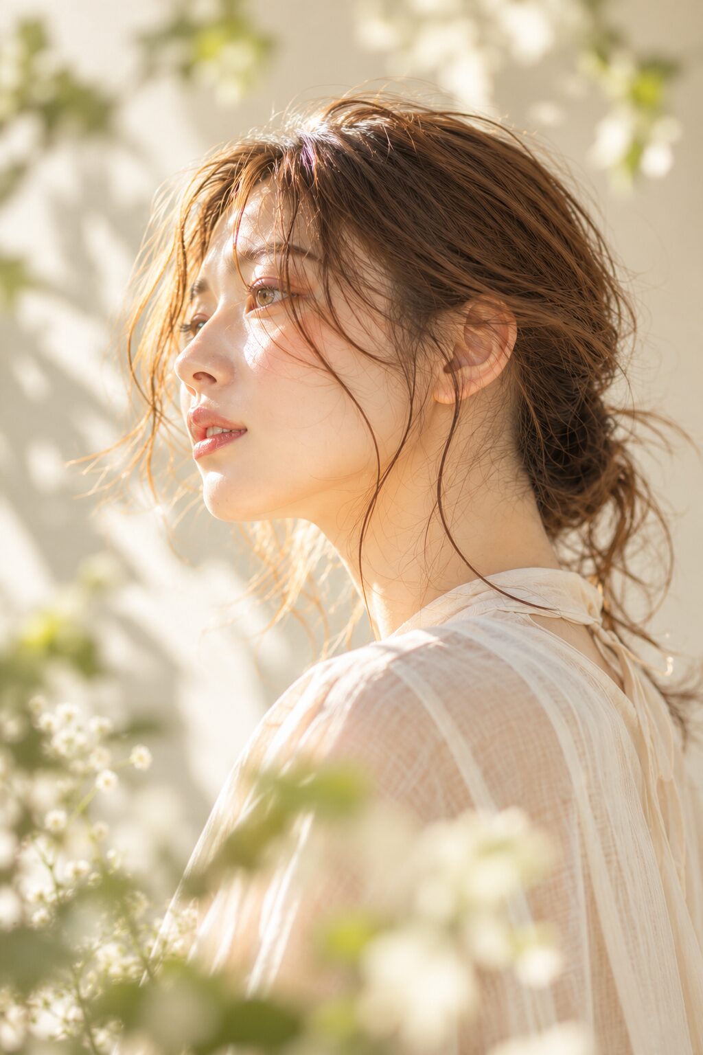 ナチュラルなヘアスタイルの女性